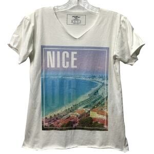 Draw Uncut Womens Size Large Nice 06 2006 White California Coast Graphic Tee